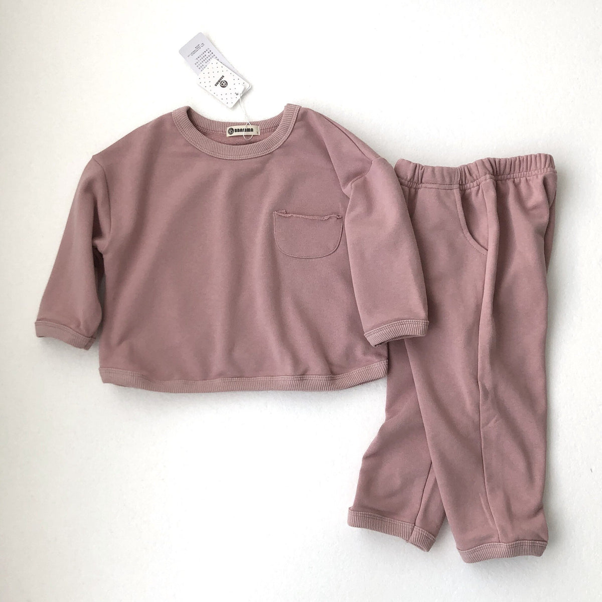 Pink sweatshirt and joggers set