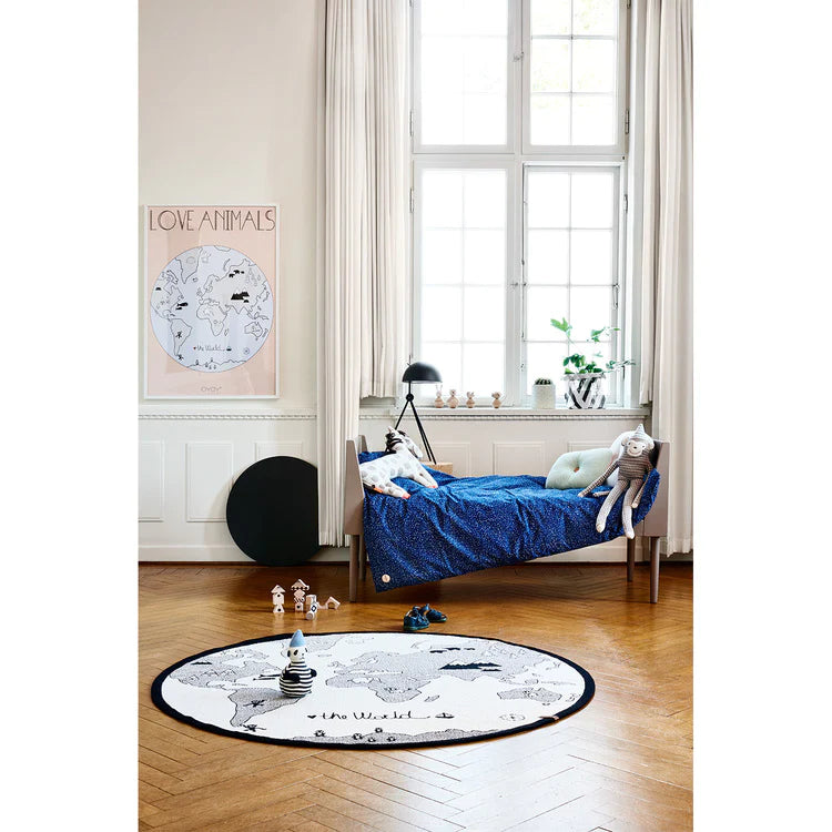 World Map Rug