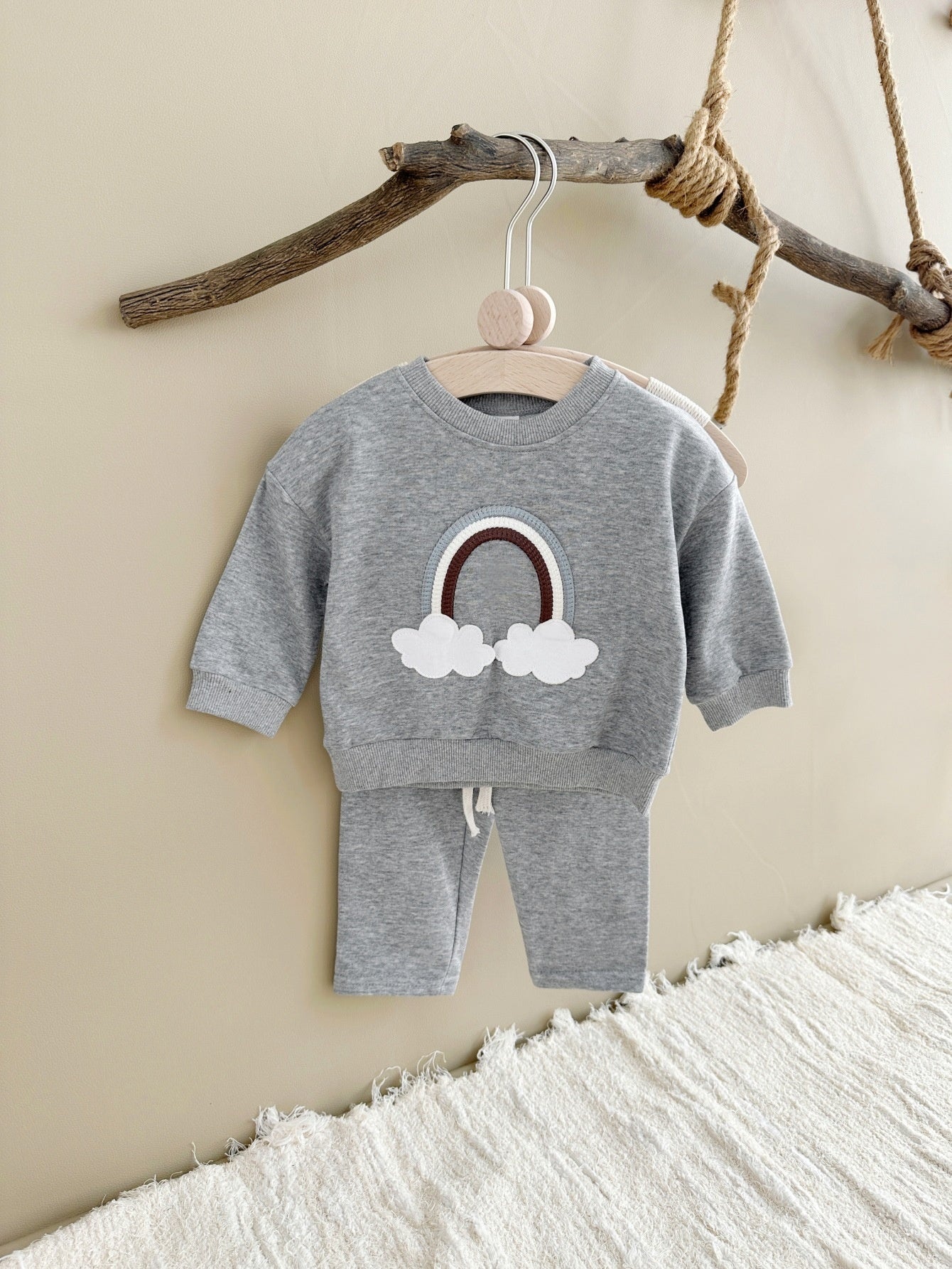 Rainbow Cloud Sweater & Pants Set