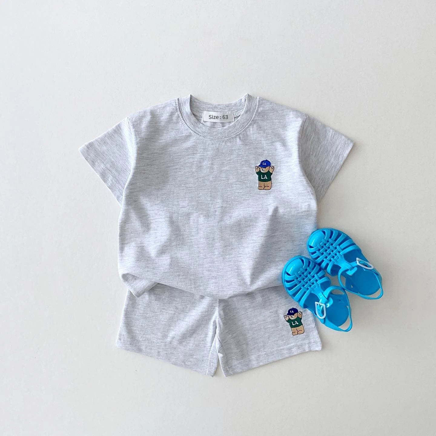 Bear Embroidery Casual Set