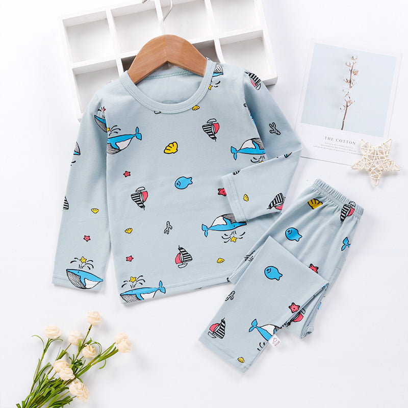 Floral & Animal Cartoon Pajamas