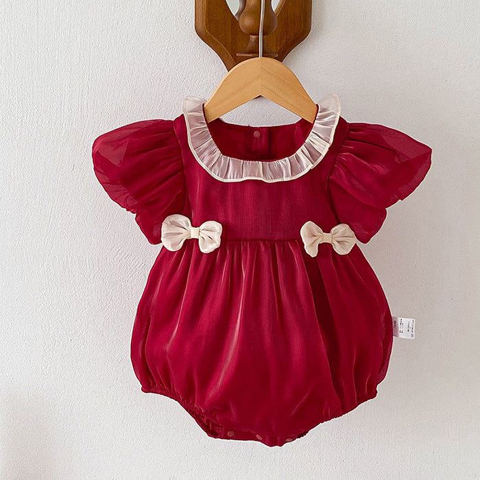 Red Baby Girl Jumpsuit