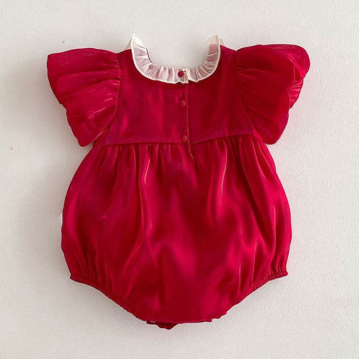 Red Baby Girl Jumpsuit