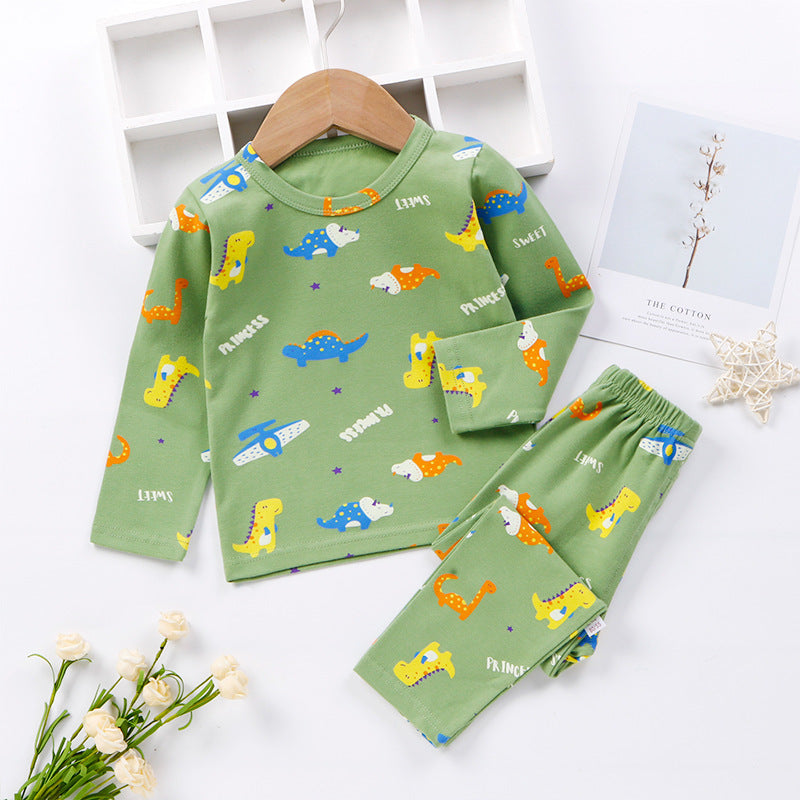 Floral & Animal Cartoon Pajamas