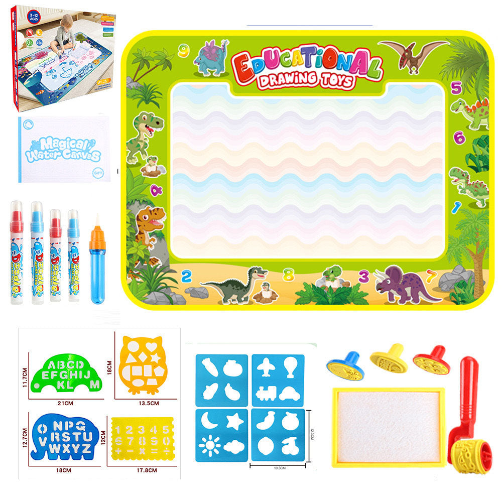 Water Doodle Mat Kids Toys Reusable Painting Writing Doodle Water Color Drawing Board Toddlers Preschool Education Toys