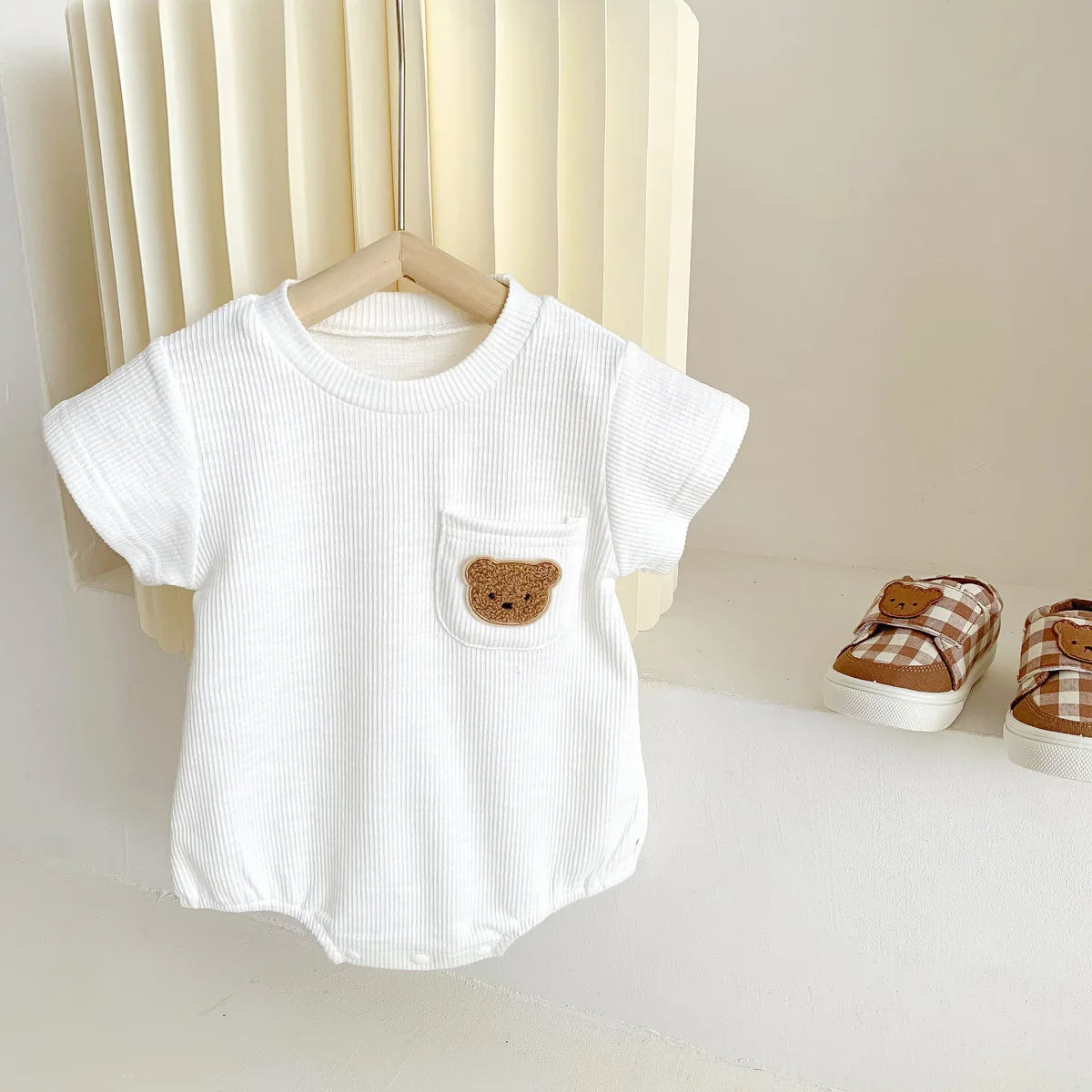 Baby Embroidery Bear Jumpsuit