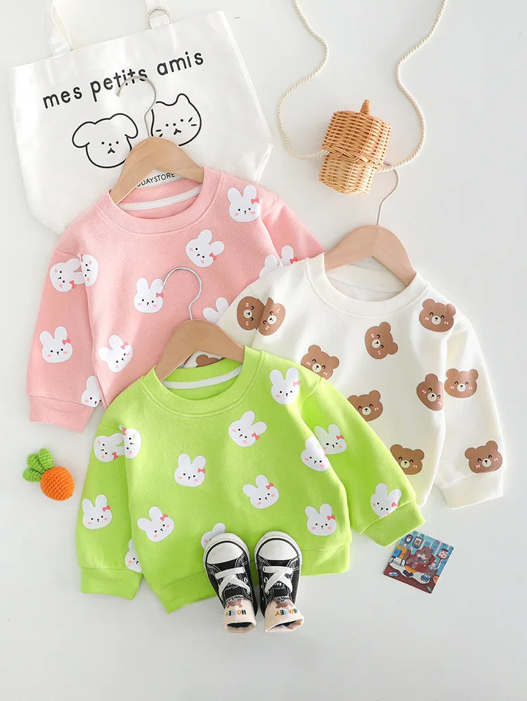 Casual Cartoon T-Shirt & Pants Set