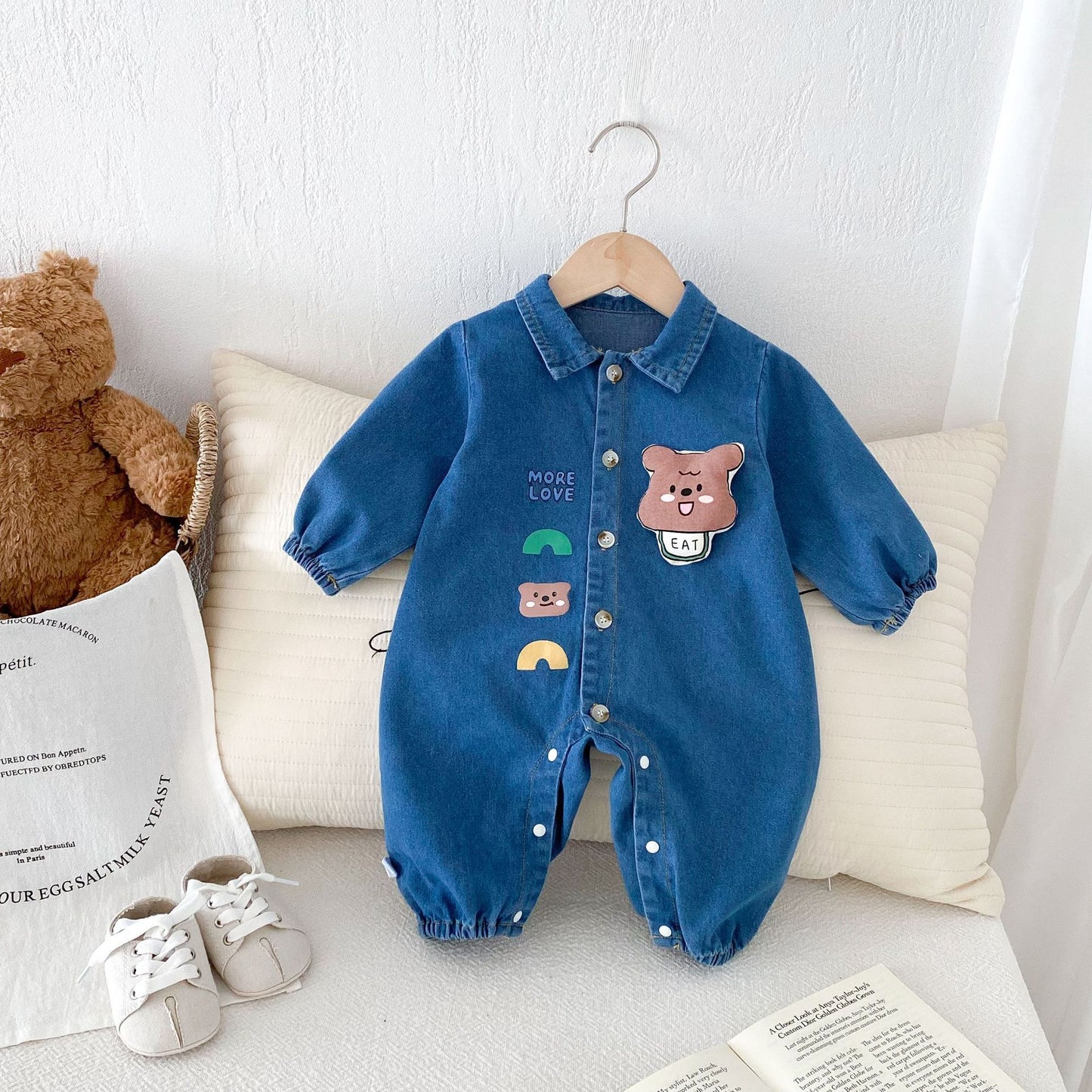 Baby Denim Jumpsuit Autumn Clothes