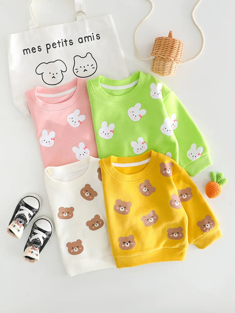 Casual Cartoon T-Shirt & Pants Set