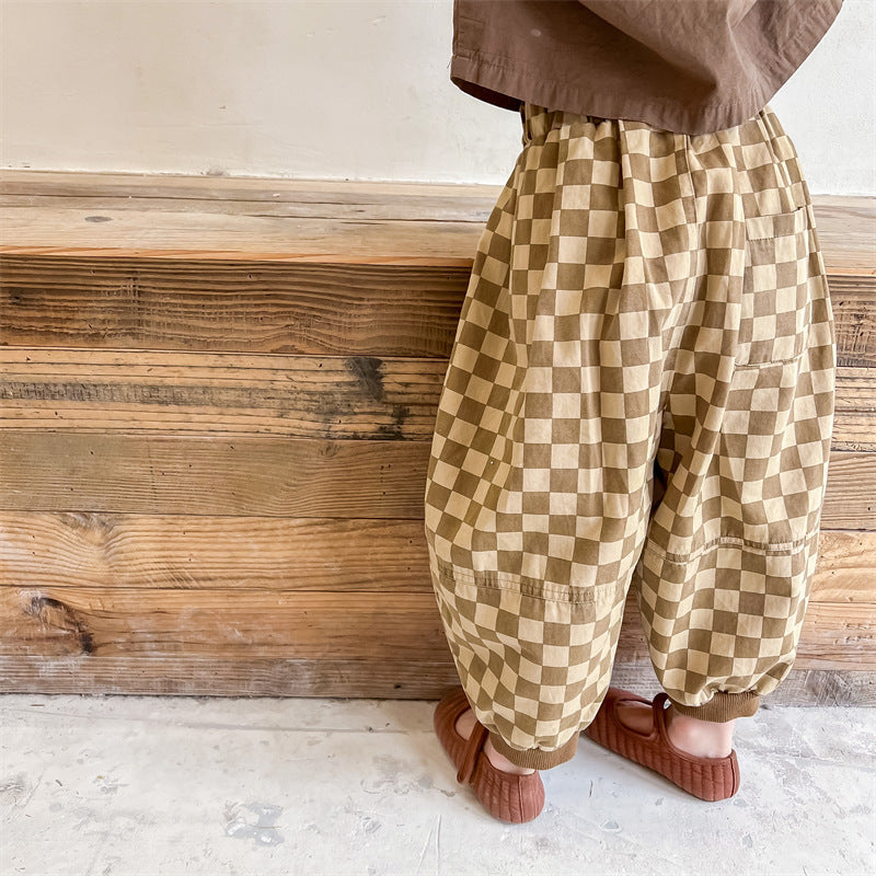 Plaid Casual Pants