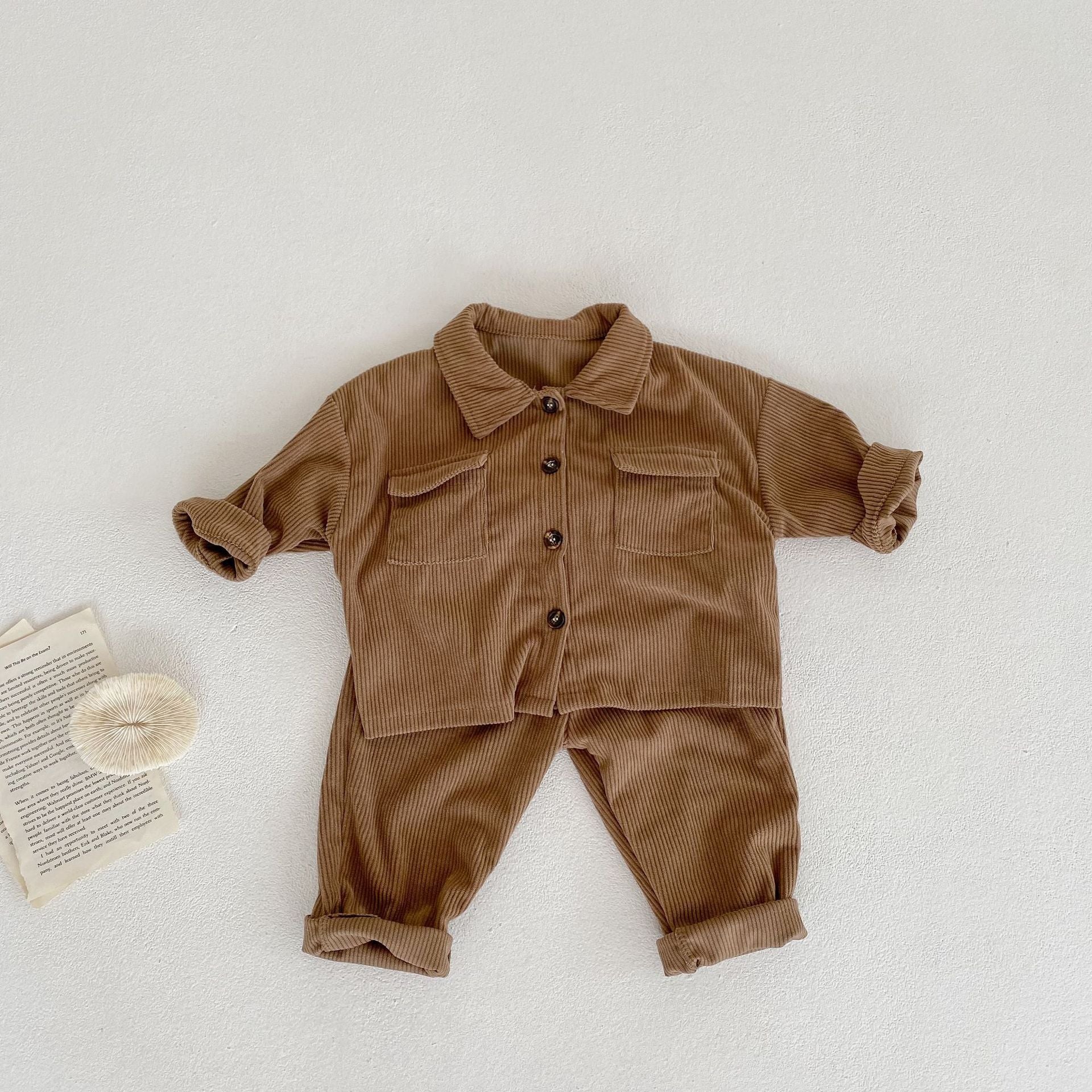 Autumn Corduroy Two-piece Set