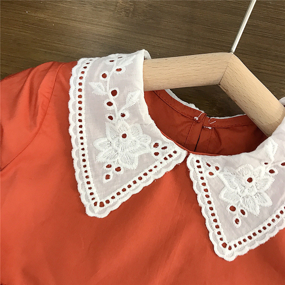 Fashionable Lace Collar Dress