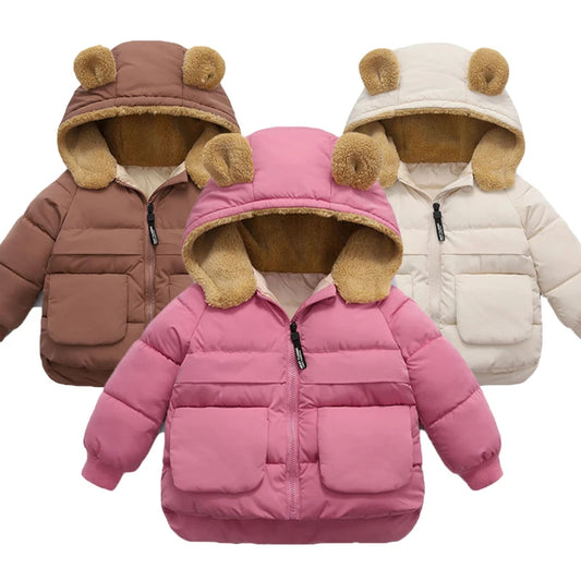 Bear Hooded Warm Jacket