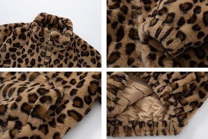 Fashionable Leopard Thickened Jacket