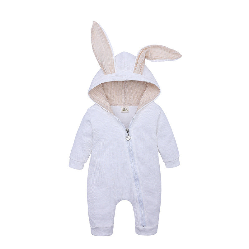 Rabbit Ear Zipper Jumpsuit