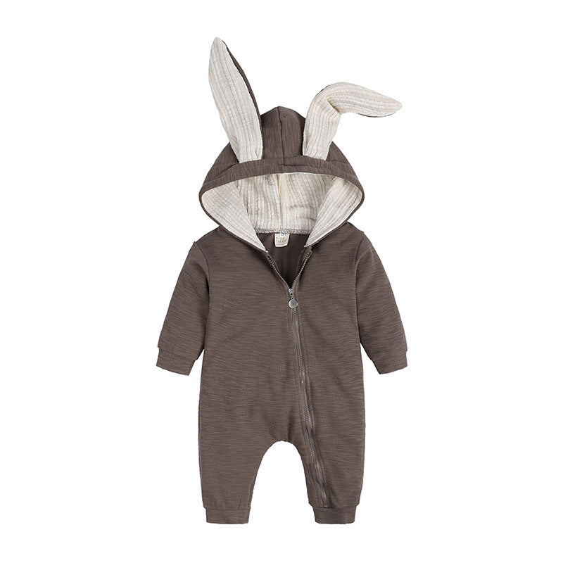 Rabbit Ear Zipper Jumpsuit