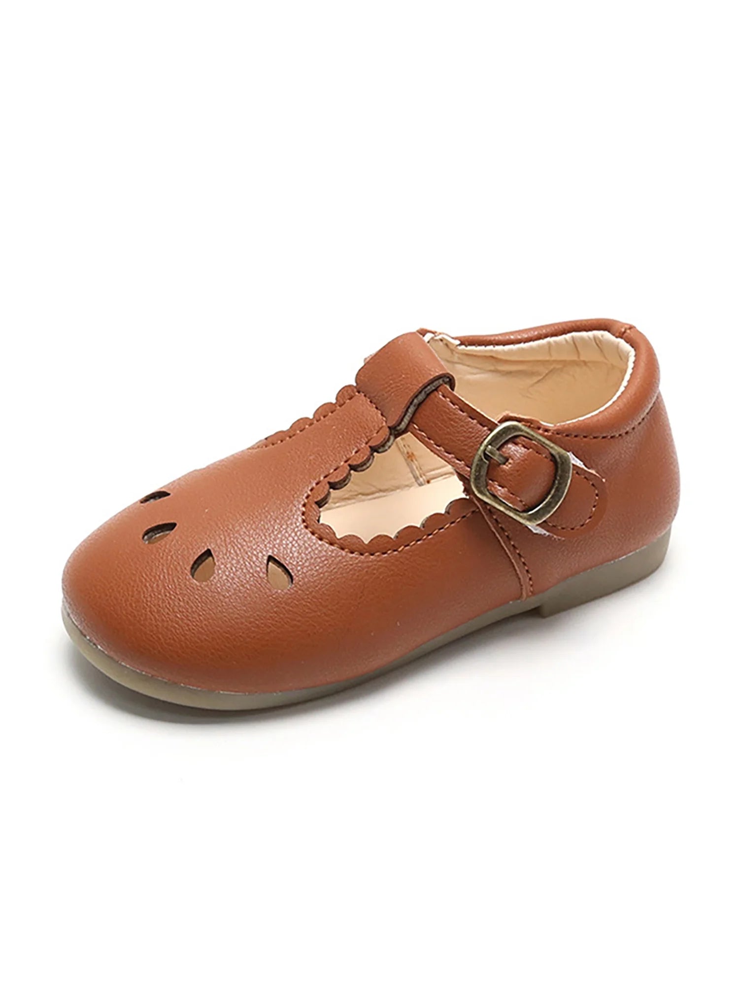 Buckle Leather Shoes