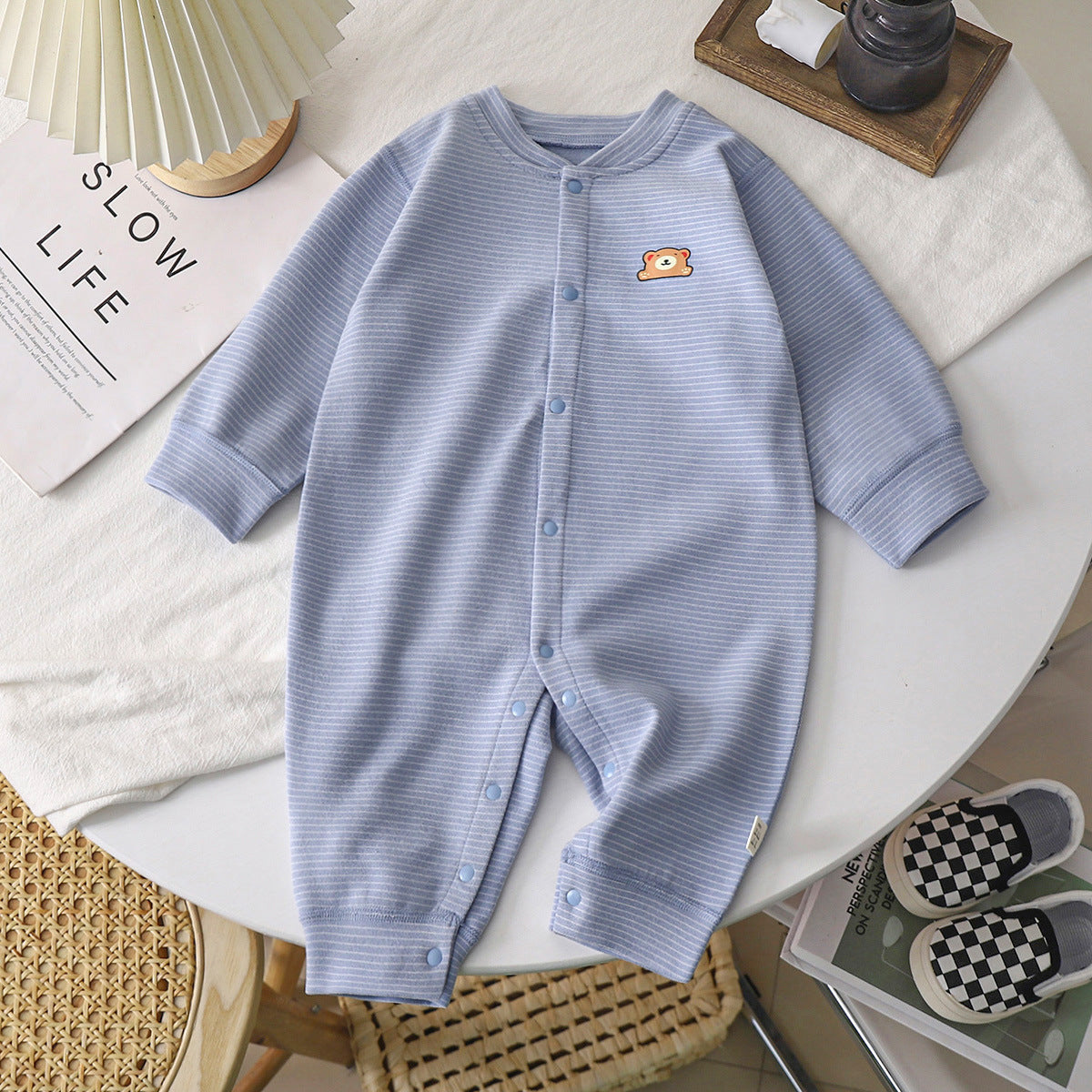 Baby Dralon Jumpsuit Baby Striped Romper