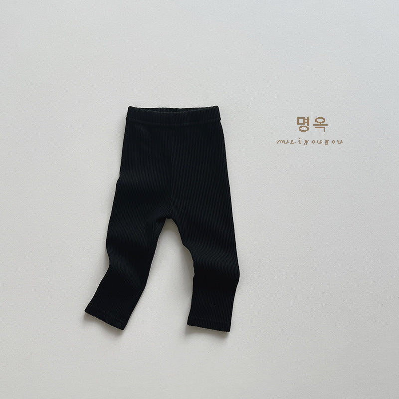 Children's Leggings Baby Striped Skinny Pants