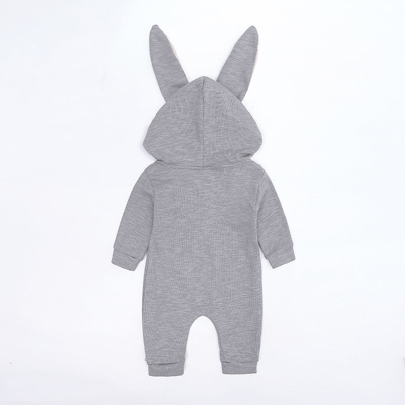 Rabbit Ear Zipper Jumpsuit