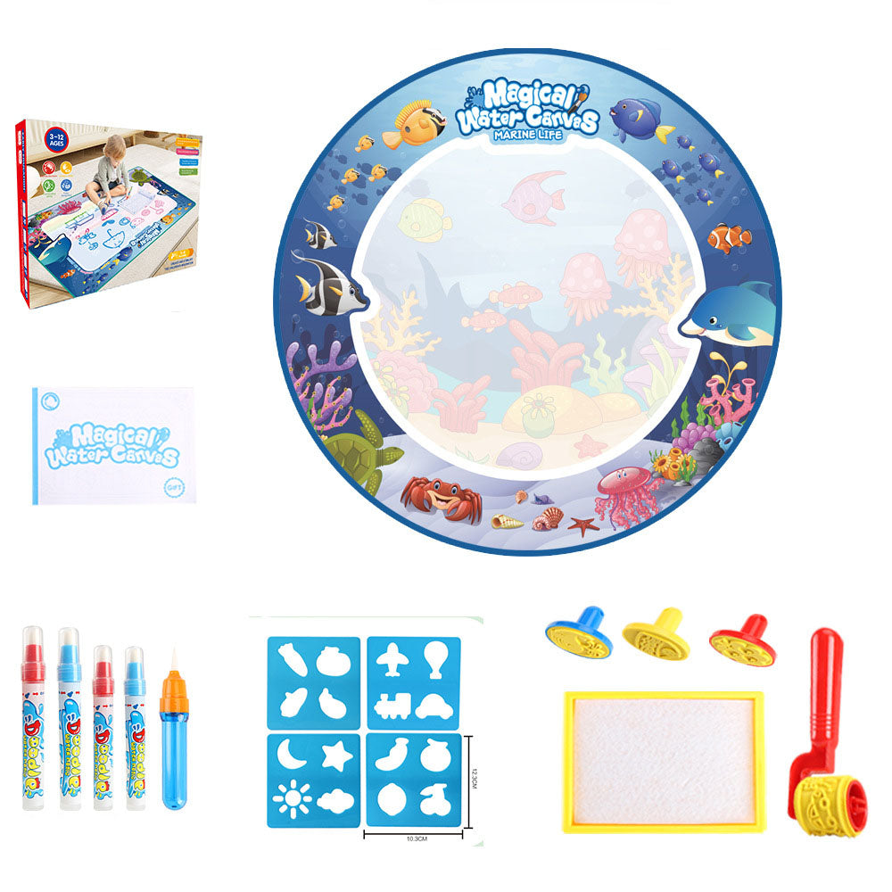 Water Doodle Mat Kids Toys Reusable Painting Writing Doodle Water Color Drawing Board Toddlers Preschool Education Toys