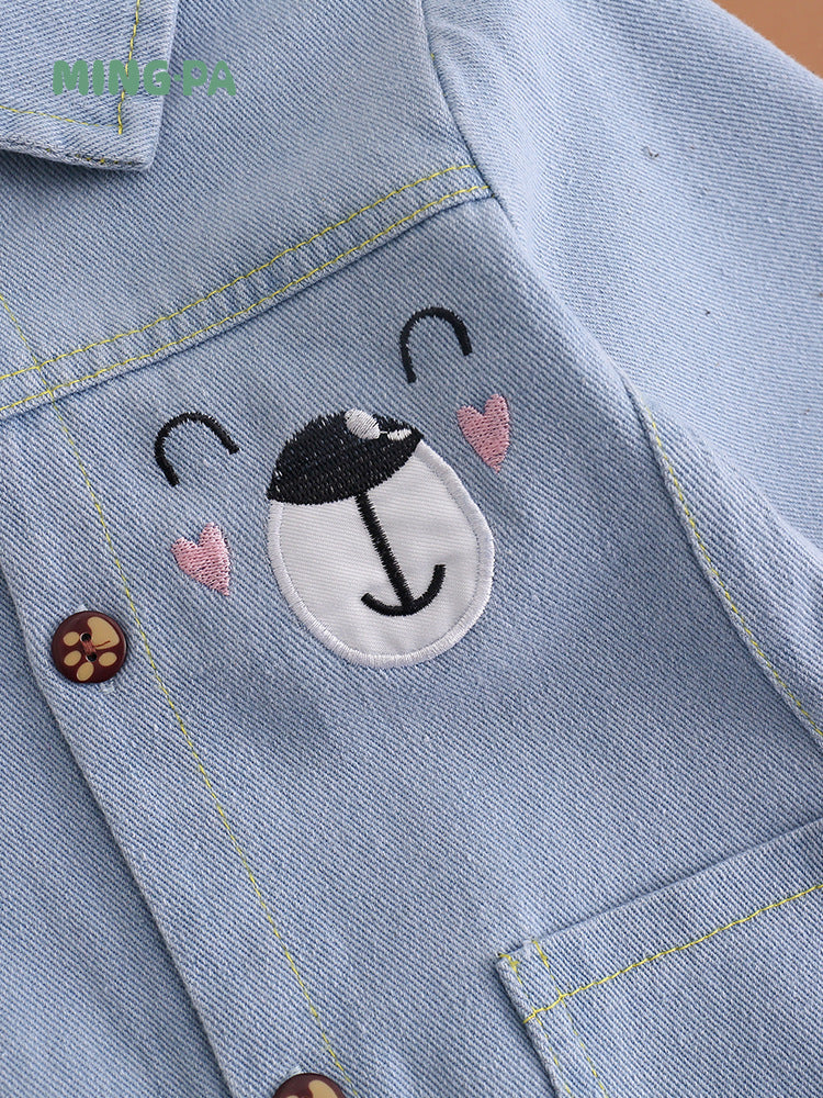 Smiling Bear Denim Jumpsuit