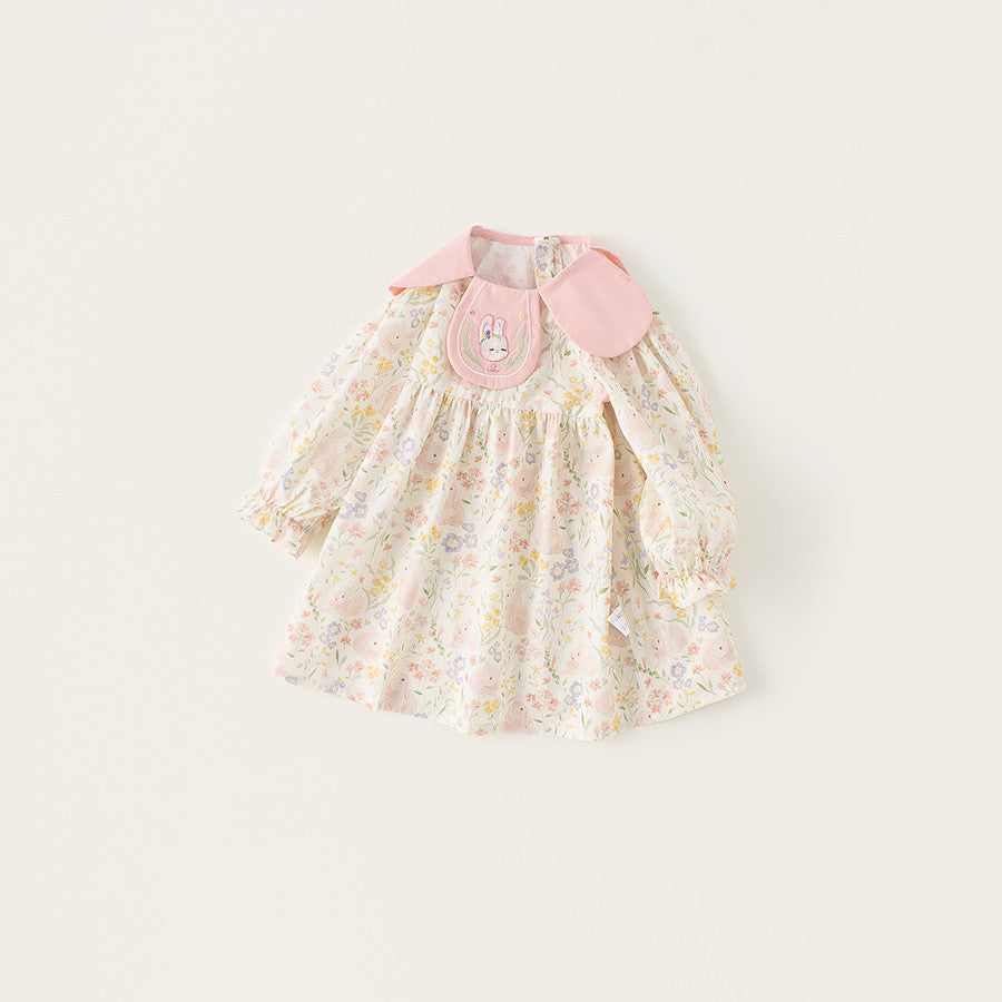 Bunny Bloom Ruffle Dress – Spring Blush 🐰🌷