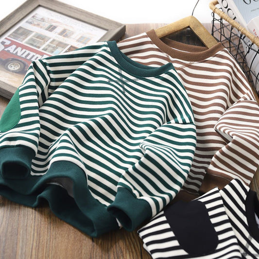 Striped Warm Long Sleeve Sweater