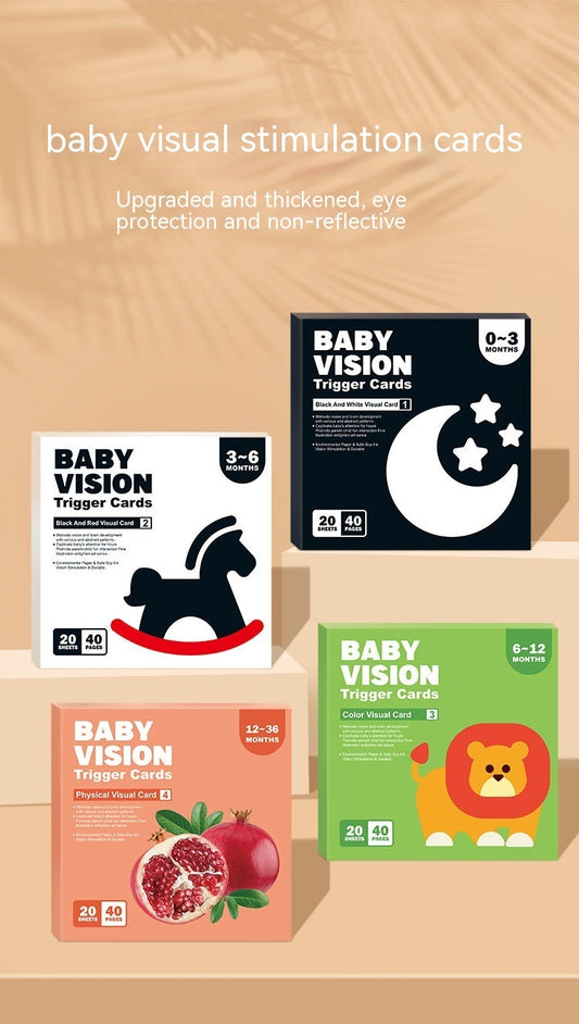 Black And White Card Baby Early Education Visual Stimulation Card