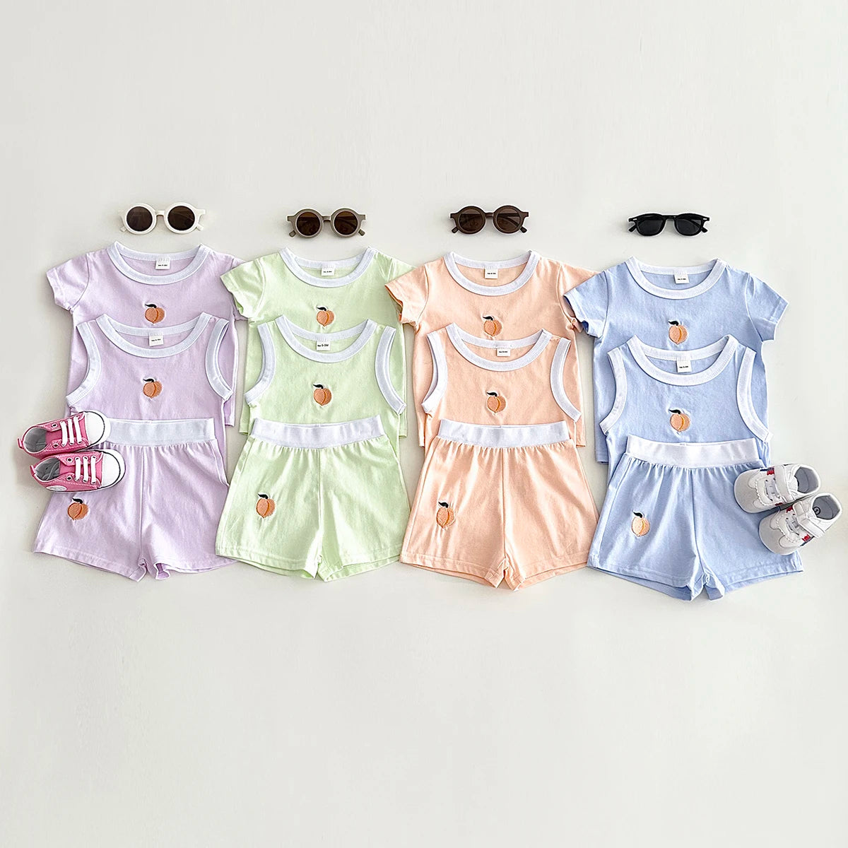 3Pcs Fruit Print Summer Set