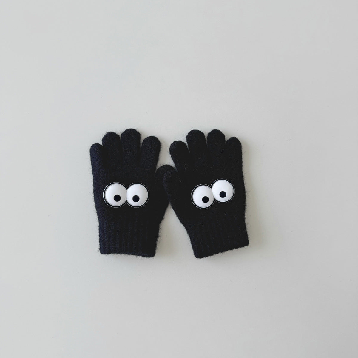 Warm Wool Knitted Five-finger Baby Gloves