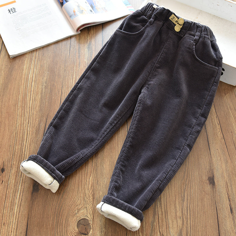 Velvet Thickened Corduroy Trousers