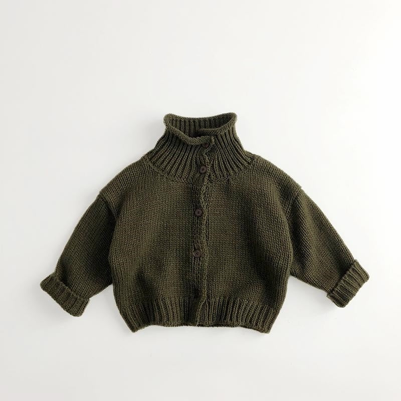 Children's Stand Collar Sweater Western Style Men's And Women's Knitted Cardigan Coat Mori