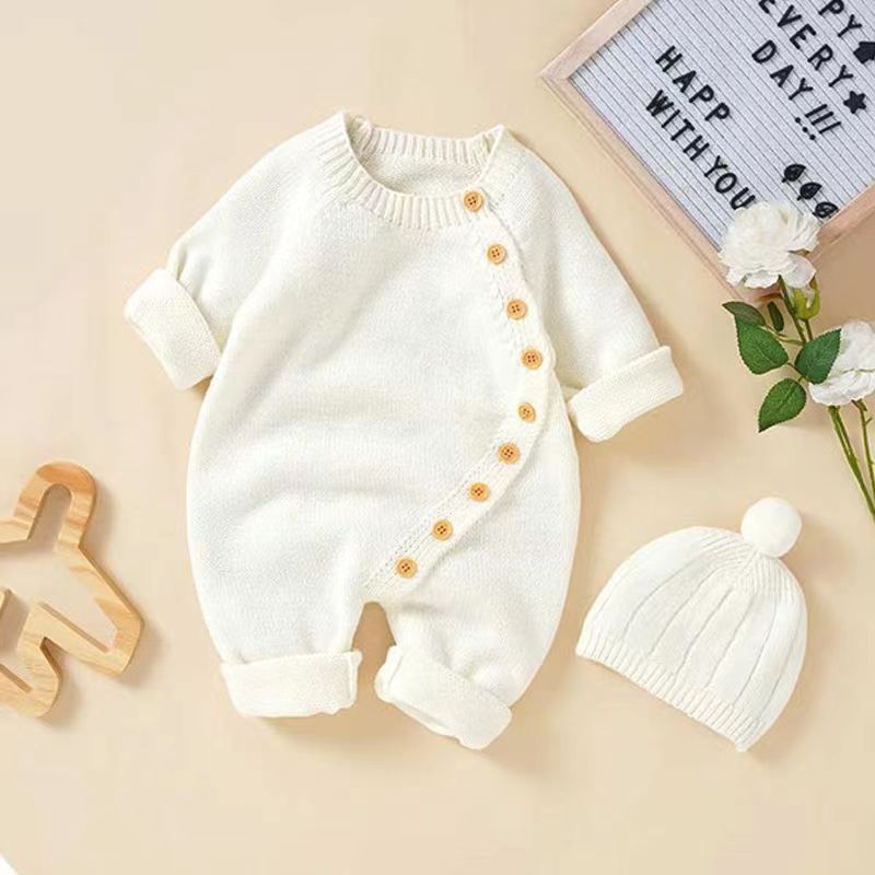 Babies Knit Warm Jumpsuit