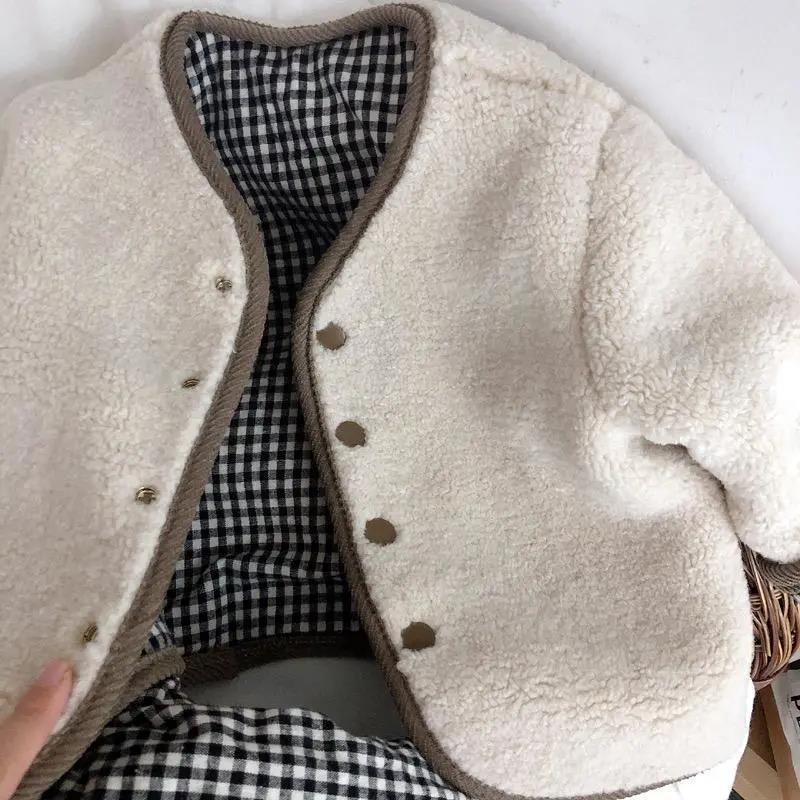 Reversible Fleece & Checkered Jacket