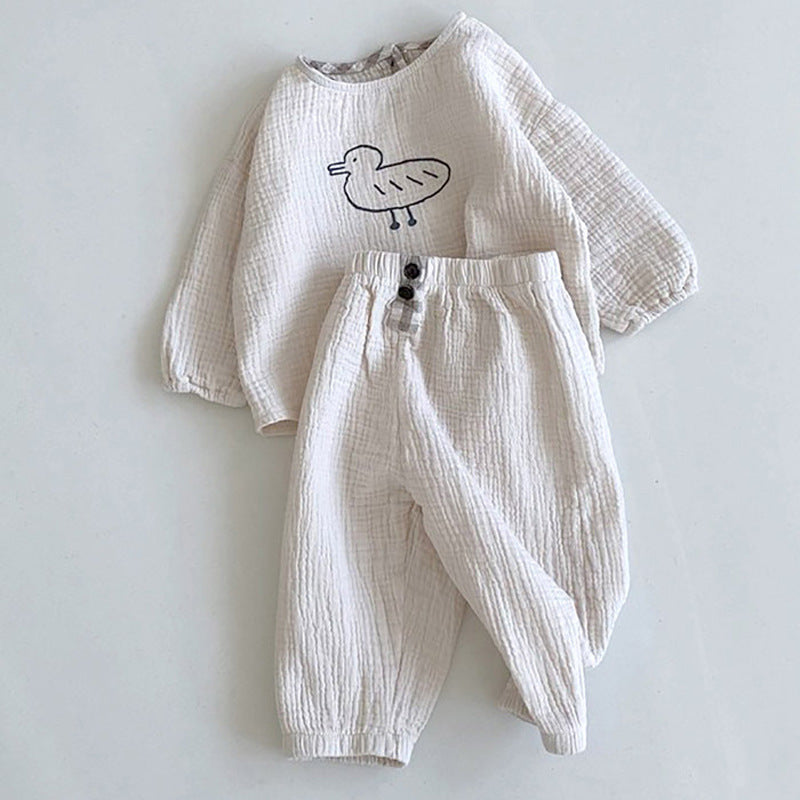 Baby Cute Cartoon Little Duck Clothes Suit