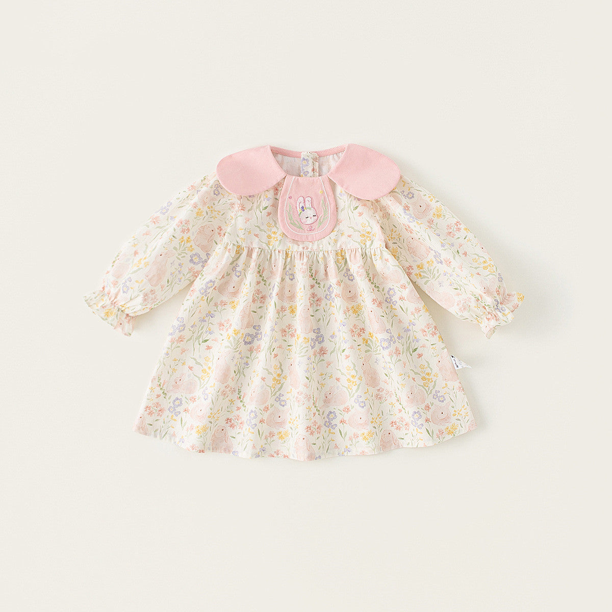 Bunny Bloom Ruffle Dress – Spring Blush 🐰🌷