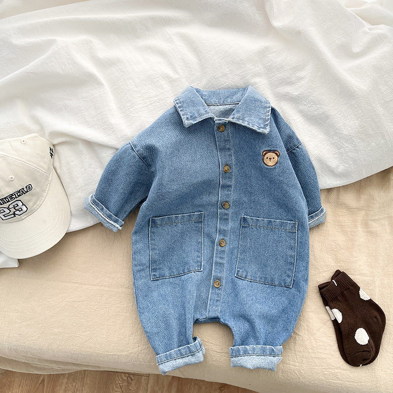 Baby Casual Denim Jumpsuit