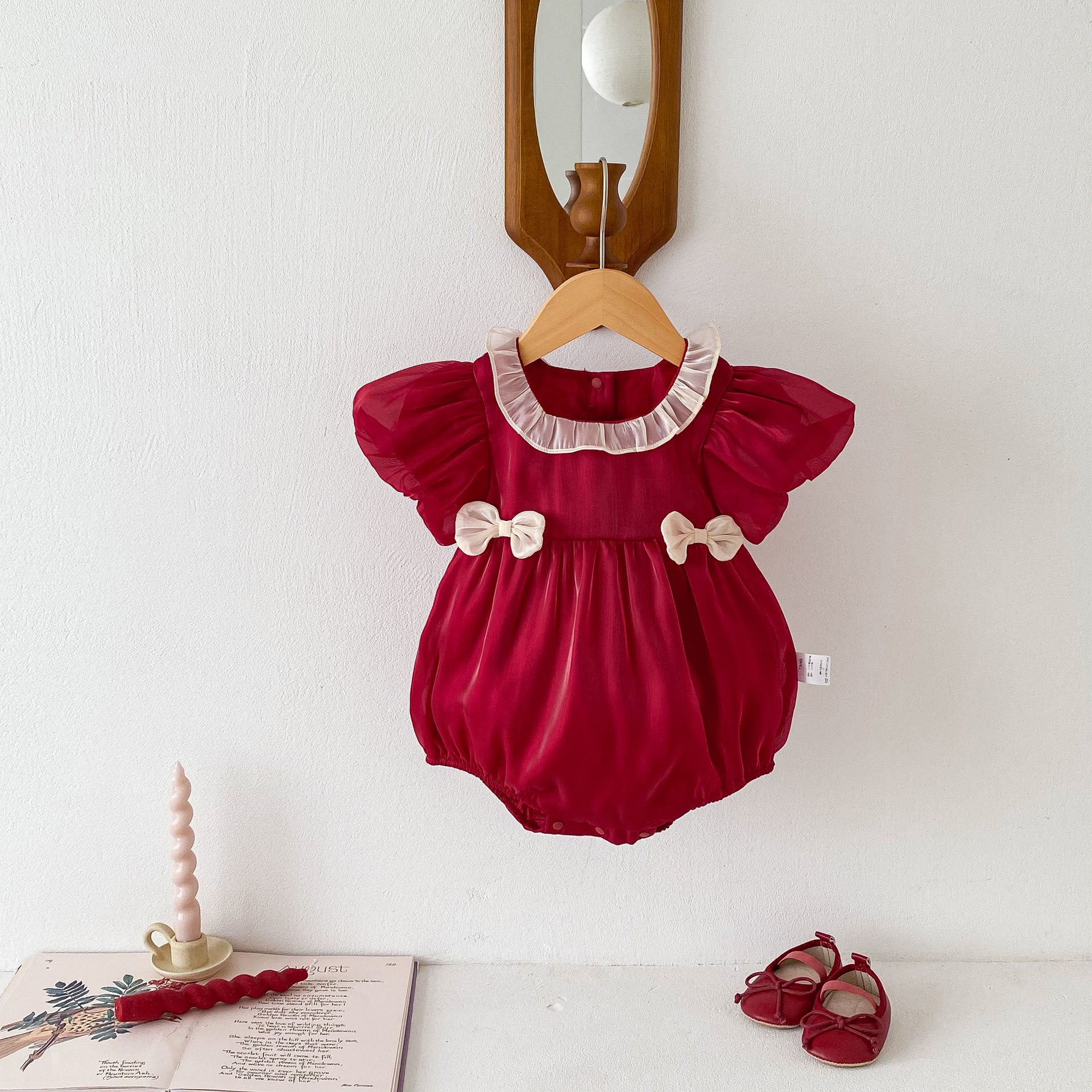 Red Baby Girl Jumpsuit