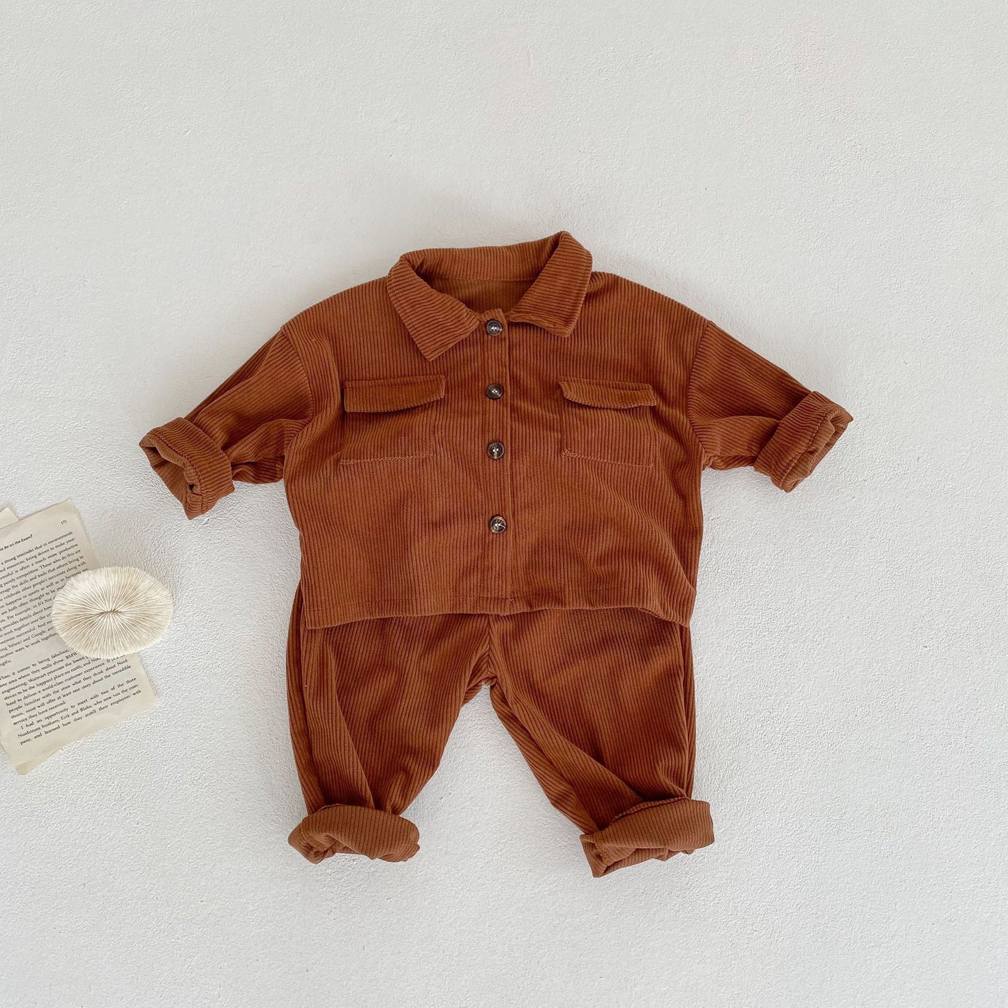 Autumn Corduroy Two-piece Set