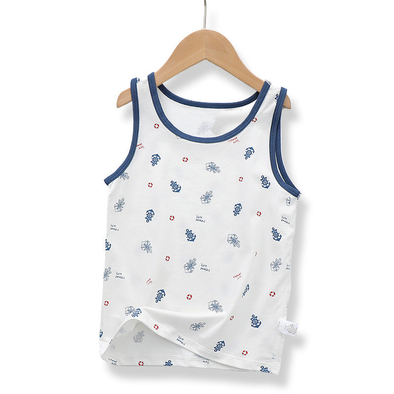 Breathable Bottoming Cotton Boys' Vest