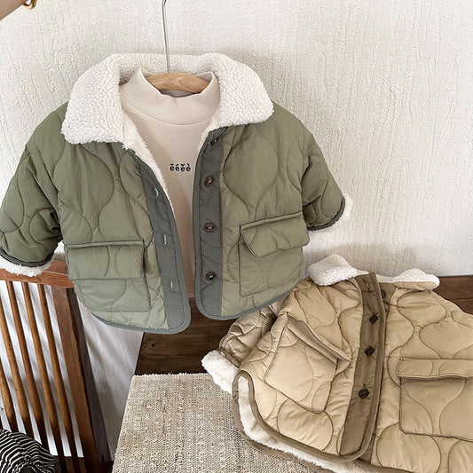 Warm Fleece-lined Thickened Coat