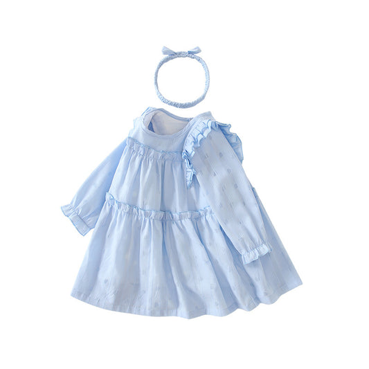 Girls Blue Princess Dress