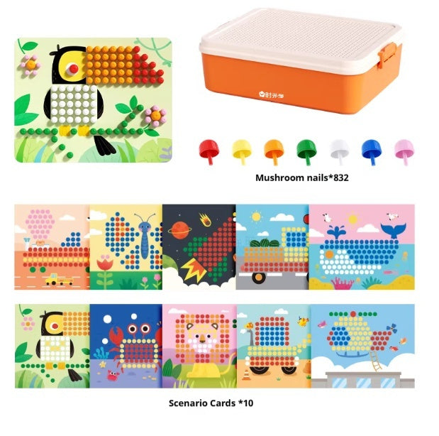 Puzzle Mushroom Ding Board Toy