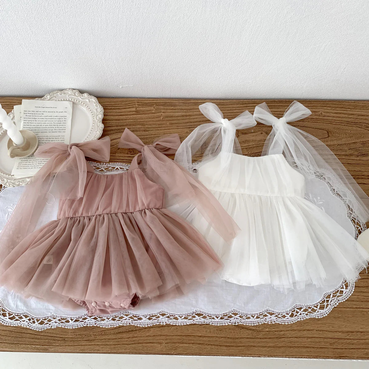 SORA Princess Tulle Romper Dress