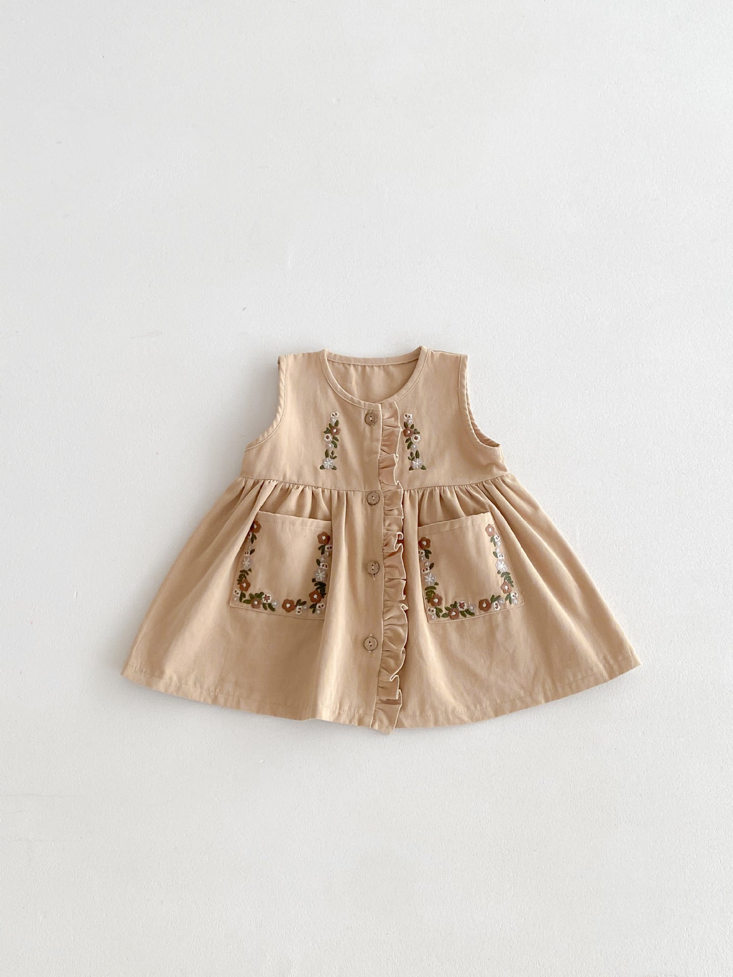 Stringy Embroidered Girls Dress