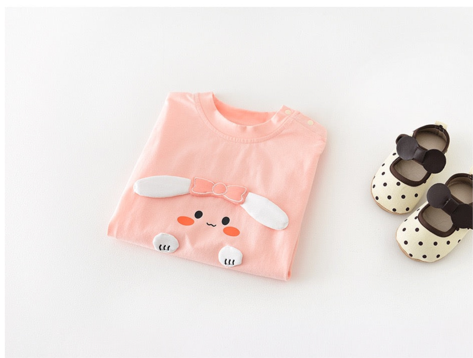 Bunny Bliss Baby Romper – Soft Pink Edition 🐰💕