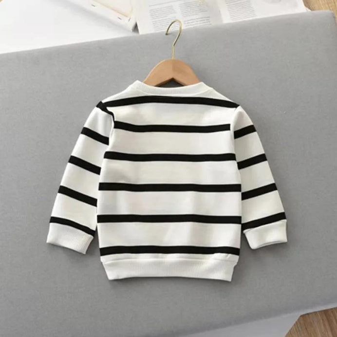 Striped Pullover Long-sleeved Sweater