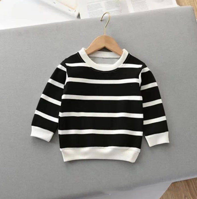 Striped Pullover Long-sleeved Sweater