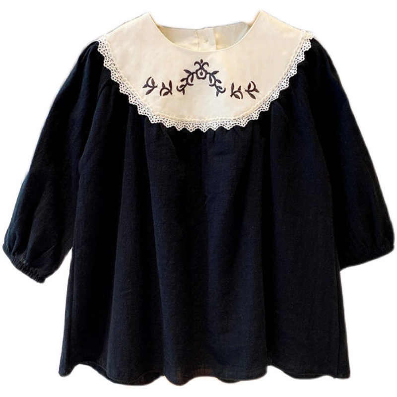 Girls Fashion Pure Cotton Embroidery Princess Dress